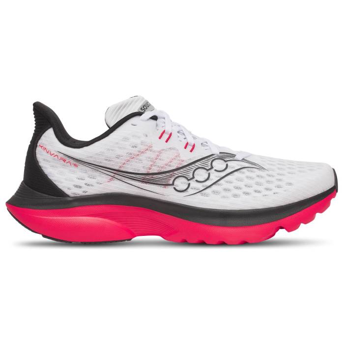 サッカニー Saucony 【 Kinvara 16 Men\u0027s White/Red 】 メンズ 白いこと 白いこと Red 赤・赤いこと スニーカー-メンズ靴