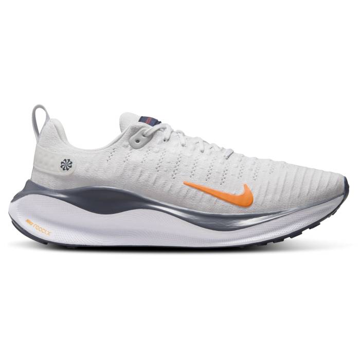 【★百貨店SALE★6/11真夜中2時迄】ナイキ Nike 【 Reactx Infinity Run  4 - Men\u0027s Men\u0027s Platinum Tint/Total Orange/Thunder Blue 】 幽客 メンズ メンズ Platinum プラチナム orange 橙・オレンジ色 サンダー 青碧 青碧