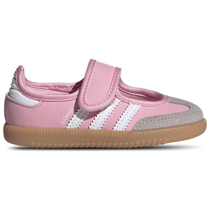 【★百貨店SALE★6/11真夜中2時迄】アディダス Adidas 【 Samba Jane - Girls\u0027 Toddler Girls\u0027 Toddler White/Pink 】 サンバ もの言う花 乳飲み子用 もの言う花 白いこと 白いこと pink さくら色