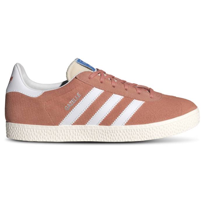 アディダス Adidas 【 Originals Gazelle - Girls\u0027 Grade School Girls\u0027 Grade School Wonder Clay/White 】 オリジナルス ガゼル お坊っちゃん キッズ 白いこと 白いこと