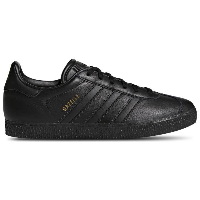 アディダス Adidas 【 Originals Gazelle - Boys\u0027 Grade School Boys\u0027 Grade School Black/Black/Black 】 オリジナルス ガゼル お坊っちゃん キッズ 黒いこと 黒いこと