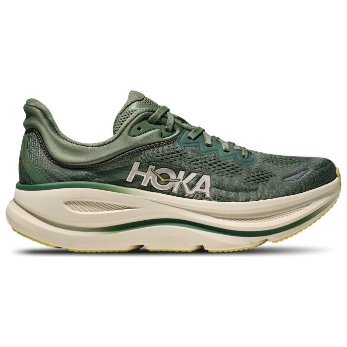 Hoka 【 Bondi 9 - Men\u0027s Men\u0027s Succulent/Fern/Tan 】 メンズ メンズ