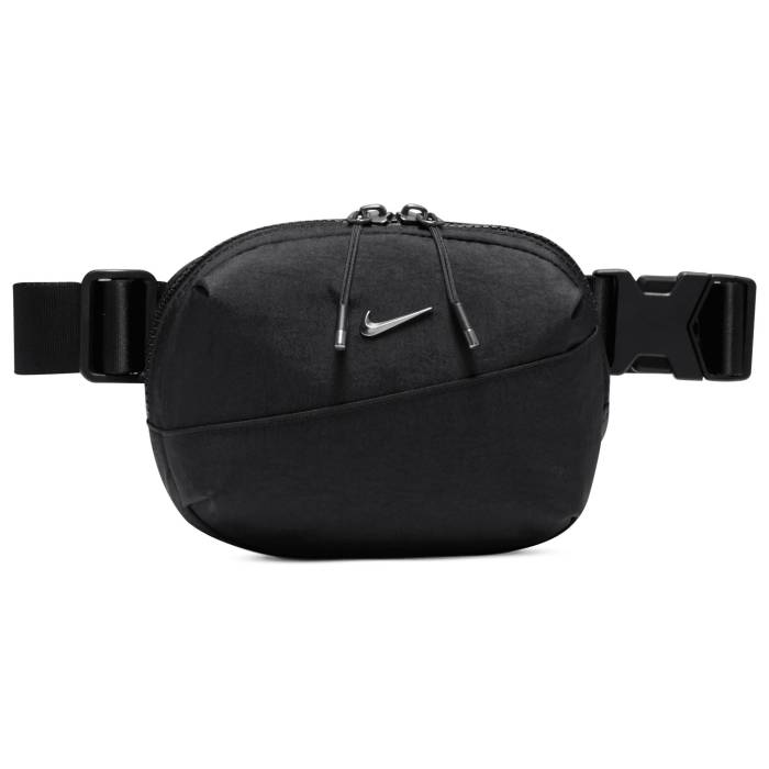 ナイキ Nike 【 Aura Waistpack - Adult Adult Black/Black/Gunmetal 】 雰囲気 ユニ一発やる 黒いこと 黒いこと