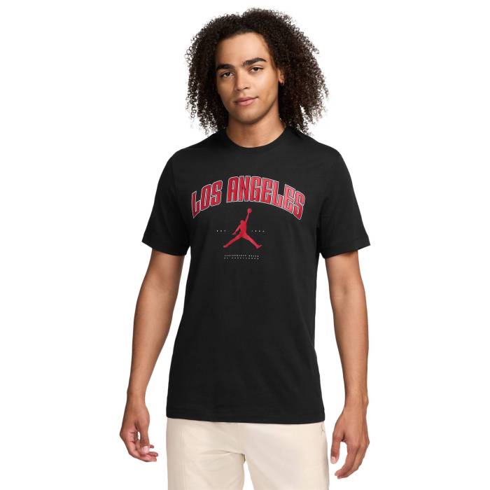 ナイキ ジョーダン Jordan 【 La City Lbr Short Sleeve Crew - Men\u0027s Men\u0027s Black 】 天使の都市 シティ Sleeve 捩り 労働者の一団 メンズ メンズ 黒いこと 黒いこと