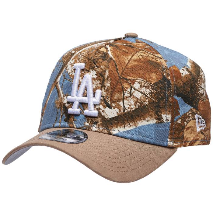【★百貨店SALE★6/11真夜中2時迄】ニュー内鰓 New Era 【 Dodgers 940 A-Frame Realtree Cap - Adult Adult Realtree Camo/Tan 】 ドジャース 旗がしら かぶり笠 ユニ一発やる 家鴨柄