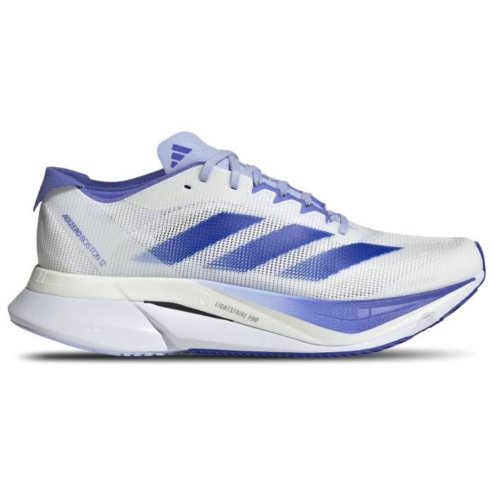 アディダス Adidas 【 Adizero Boston 12 Women's Cobalt Blue/Lucid Blue/White 】 アディゼロ ボストン レディース 青色 ブルー 白色 ホワイト