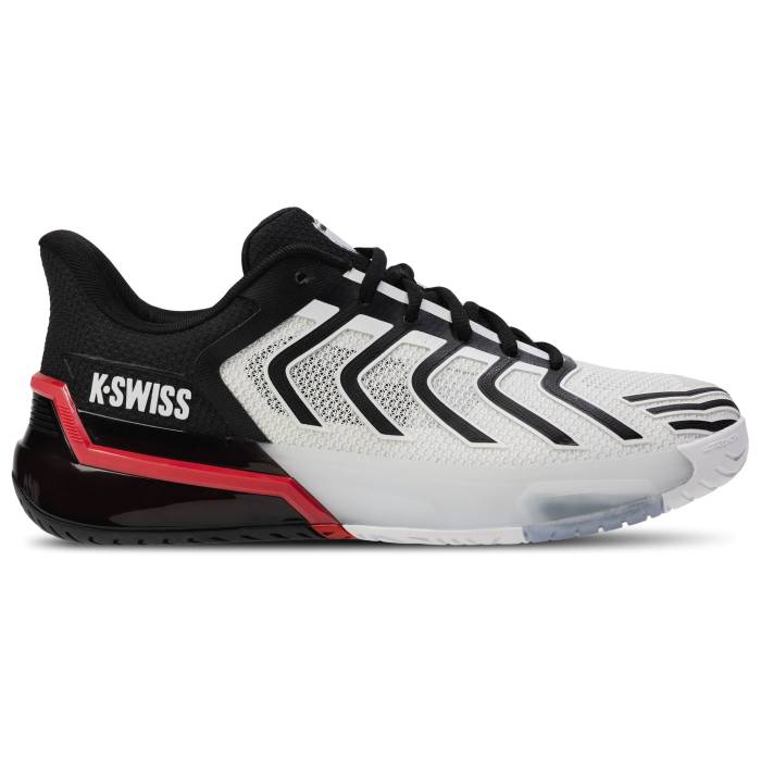 ケースイス K-Swiss 【 Ultrashot 4 Men's White/Mars Red/Black 】 靴 メンズ靴 スニーカー メンズ 白色 ホワイト Red 赤・レッド 黒色 ブラック画像
