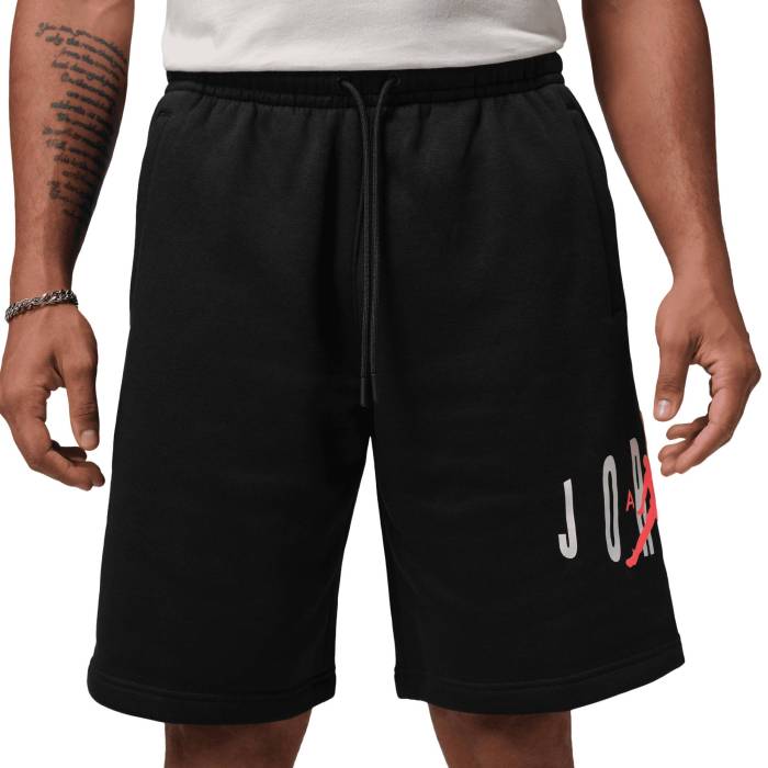 ナイキ ジョーダン Jordan 【 Brooklyn Stretch Fleece Short Men's Infrared/Black 】 ブルックリン フリース メンズ 黒色 ブラック