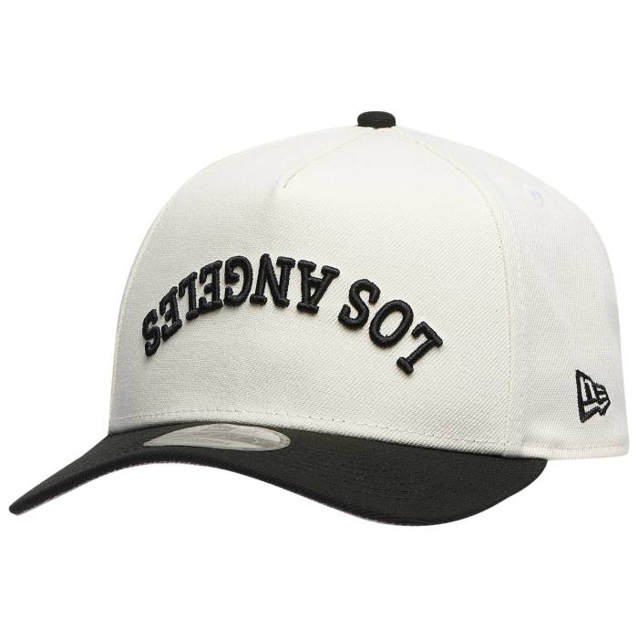 ニューエラ New Era 【 Dodgers 9Forty A-Frame 2Tone Upside Wordmark - Adult Adult Black/White/Black 】 ドジャース ユニセックス 黒色 ブラック 白色 ホワイト｜スニケス