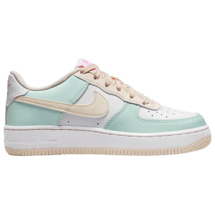 【★百貨店SALE★6/11真夜中2時迄】ナイキ Nike 【 Air Force 1 - Boys\u0027 Grade School Boys\u0027 Grade School Emerald Rise/Guava Ice/White 】 お坊っちゃん キッズ ライズ 白いこと 白いこと