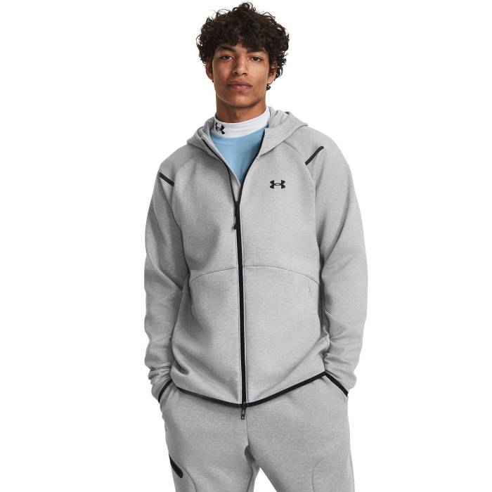 【★百貨店SALE★6/11真夜中2時迄】アンダーアーマー Under Armour 【 Unstoppable Fleece Full-Zip Hoodie - Men\u0027s Men\u0027s Black/Mod Grey 】 フリース フルジップ フーディー パーカー メンズ メンズ 黒いこと 黒いこと 薄墨色 薄墨色