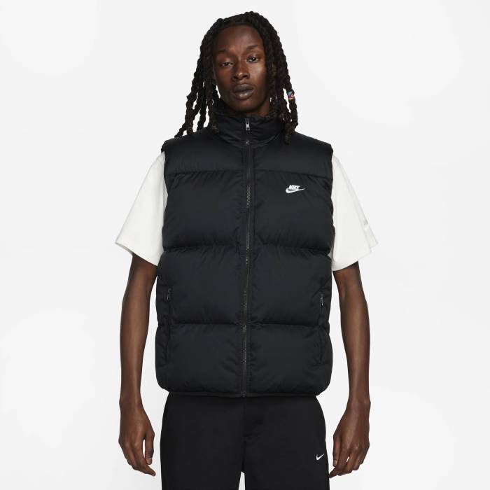 ナイキ Nike 【 Club Puffer Vest - Men\u0027s Men\u0027s White/Black 】 野球クラブ より良い メンズ メンズ 白いこと 白いこと 黒いこと 黒いこと