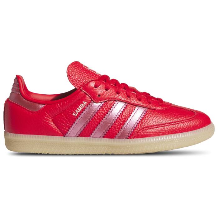 アディダス Adidas 【 Originals Samba Og - Girls' Grade School Girls' Grade School Collegiate Red/Purple 】 オリジナルス サンバ ジュニア キッズ Red 赤・レッド Purple 紫・パープル|スニケス