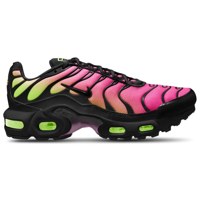 ナイキ Nike 【 Air Max Plus - Girls\u0027 Grade School Girls\u0027 Grade School Black/Hyper Pink/Black 】 マックス お坊っちゃん キッズ 黒いこと 黒いこと pink サクラ色
