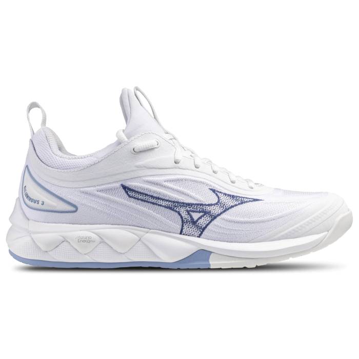 【★百貨店SALE★6/11真夜中2時迄】ミズノ Mizuno 【 Wave Luminous - Women\u0027s Women\u0027s White/Bell Weather Blue 】 Wave ウェーブ・ウェイブ レディース レディース 白いこと 白いこと 青碧 青碧