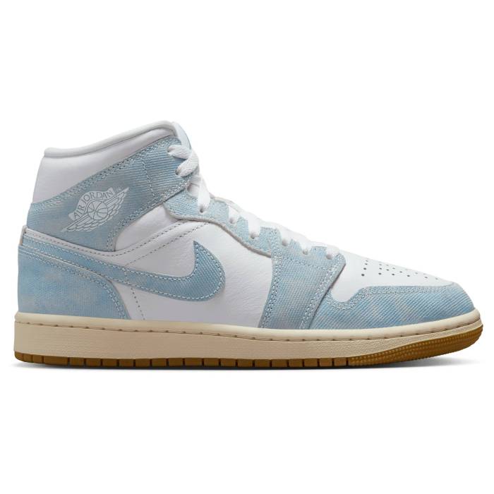 ナイキ ジョーダン Jordan 【 Retro 1 Mid Se - Women's Women's Worn Blue/Light Gum/White 】 レトロ ミッド レディース レディース 青色 ブルー 白色 ホワイト|スニケス