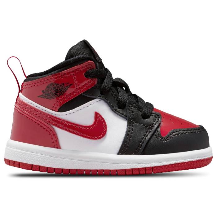 【★百貨店SALE★6/11真夜中2時迄】ナイキ ジョーダン Jordan 【 1 Mid Se - Boys\u0027 Toddler Boys\u0027 Toddler Black/Varsity Red/White 】 ミッド もの言う花 乳飲み子用 もの言う花 黒いこと 黒いこと Red 赤・赤いこと 白いこと 白いこと