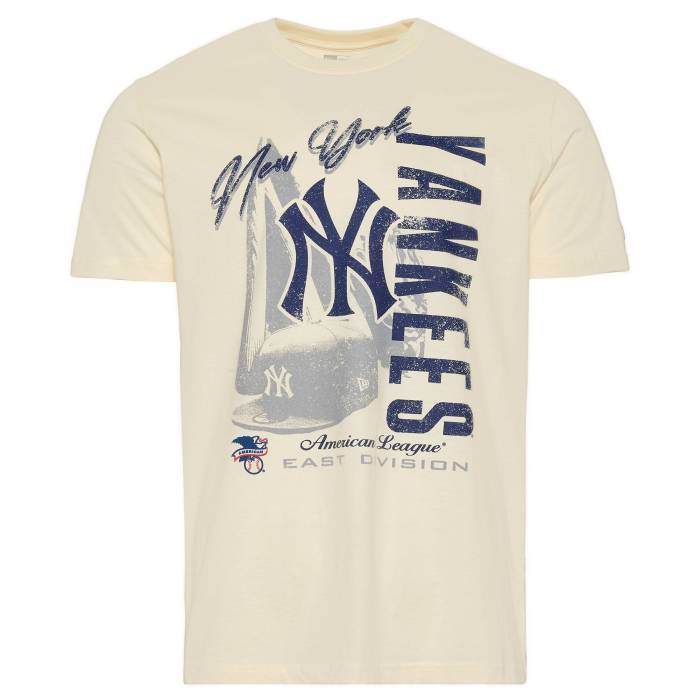 【★百貨店SALE★6/11真夜中2時迄】ニュー内鰓 New Era 【 Yankees Short Sleeve T-Shirt - Men\u0027s Men\u0027s White 】 ヤンキース Sleeve 衣袂 ティーシャツ メンズ メンズ 白いこと 白いこと
