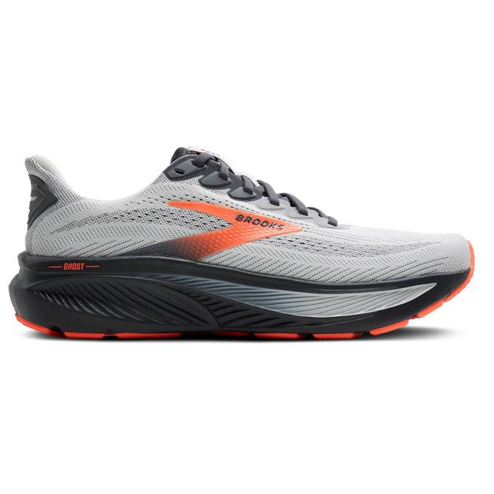 ブルックス Brooks 【 Ghost 17 - Men\u0027s Men\u0027s Black/Oyster/Orange 】 メンズ メンズ 黒いこと 黒いこと orange 橙・オレンジ色