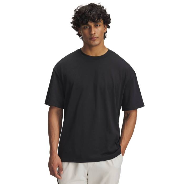 アンダーアーマー Under Armour 【 Hwt Os Short Sleeve Blank T-Shirt - Men's Men's Black 】 Sleeve スリーブ Tシャツ メンズ メンズ 黒色 ブラック｜スニケス