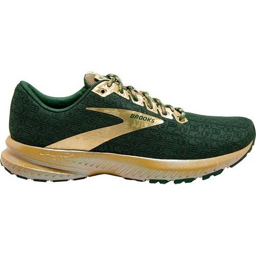 大人女性の Women S ゴールド 金色 グリーン 緑 運動靴 スニーカー ラン レディース Brooks ブルックス スニーカー Gold Shoes Running Lucky Run 7 Launch Brooks Green Ikcd26 Rashiastrologer Com
