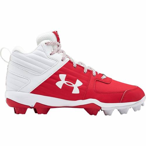 正規激安 アンダーアーマー Under Armour ミッド ベースボール クリーツ スパイク 赤 レッド 白色 ホワイト アンダーアーマー Kids Red Leadoff Mid Baseball Cleats White キッズ ベビー マタニティ スニケス 高質で安価 Www Giolittieur It