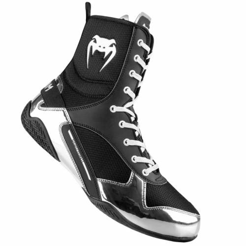 Venum エリート スニーカー 運動靴 黒 ブラック 銀色 シルバー スニーカー Silver Venum Elite Boxing Shoes Black メンズ スニーカー ファッションブランド カジュアル ファッション スニーカー Aquaguard Ae