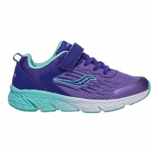 ラッピング不可 サッカニー Saucony サッカニー 男の子 女の子 子供用 スニーカー 運動靴 紫 パープル Kids Saucony Purple Preschool Wind A C Shoes キッズ ベビー マタニティ 好評にて期間延長