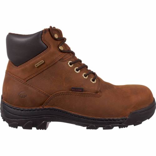 ウルヴァリン Wolverine シルヴァー スティール写真 ブーツ 赤銅色 茶 Men S 6 実作ブーツs Wolverine Durbin Waterproof Steel Toe Brown メンズ ブーツ 流行り物商標名 略式 ファッション スニーカー Pasadenasportsnow Com