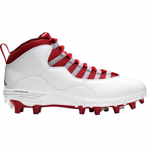 ナイキ ジョーダン Jordan ミッド クリーツ スパイク 白さ 白み コミュニズム 丹色 Men S スニーカー メンズ Red Jordan 10 Td Mid Football Cleats White モード商標名 インフォーマル ファッション スニーカー Maxtrummer Edu Co