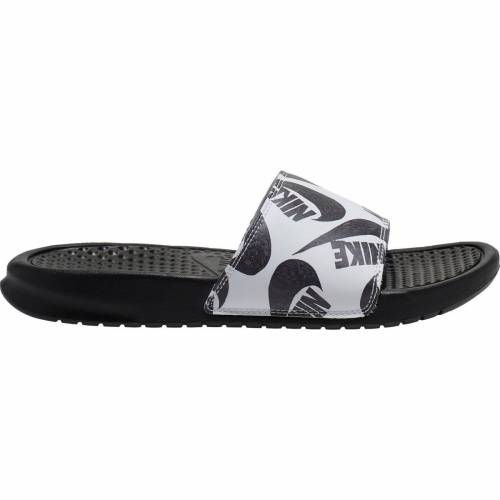 サンダル Nike ナイキ ベナッシ 黒 ブラック ベナッシ ホワイト レディース White ナイキ 白 Womens スニーカー Black White Nike Benassi Just Do It Print Slides スニケスファッションブランド カジュアル ファッション スニーカー