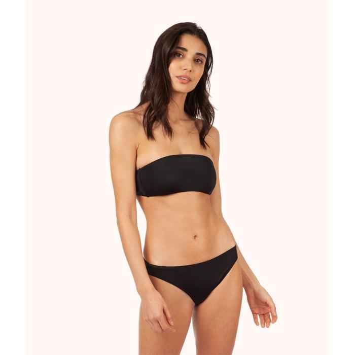 Wearlively 【 The Swim Bandeau: Jet Black Women 】 黒色 ブラック レディースファッション 水着 レディース