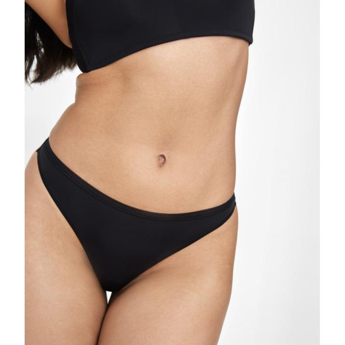 Wearlively 【 The No Show Thong: Jet Black Women 】 黒色 ブラック インナー 下着 ナイトウェア レディース インナー 下着 ランジェリー ショーツ Tバック Gストリング レディース