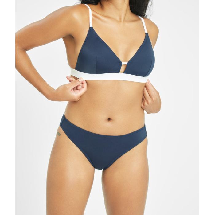 Wearlively 【 The Swim Bralette: Navy/White Women 】 レディースファッション 水着 レディース