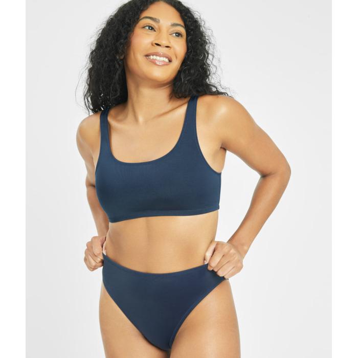 Wearlively 【 The All-You Swim Bralette: Navy Women 】 紺色 ネイビー レディースファッション 水着 レディース