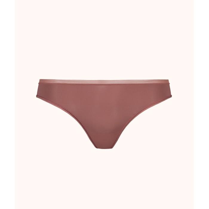 Wearlively 【 The No Show Thong: Umber Women 】 インナー 下着 ナイトウェア レディース インナー 下着 ランジェリー ショーツ Tバック Gストリング レディース