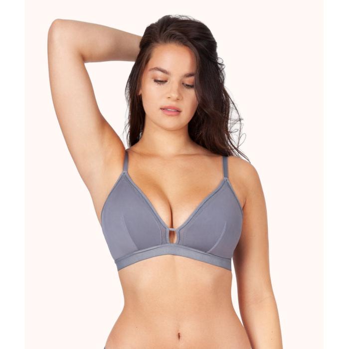 Wearlively 【 The Busty Bralette: Smoke Women 】 インナー 下着 ナイトウェア レディース インナー 下着 ランジェリー ブラジャー レディース