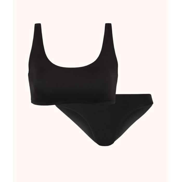 Wearlively 【 The All-You & Bikini Swim Bundle: Jet Black Women 】 黒色 ブラック レディースファッション 水着 レディース