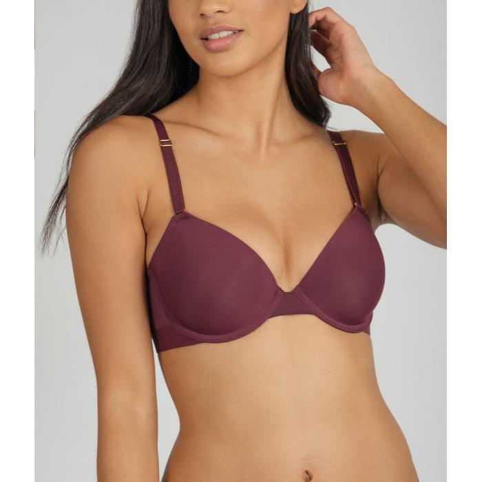 Wearlively 【 The T-Shirt Bra: Plum Women 】 Tシャツ インナー 下着 ナイトウェア レディース インナー 下着 ランジェリー ブラジャー レディース｜スニケス