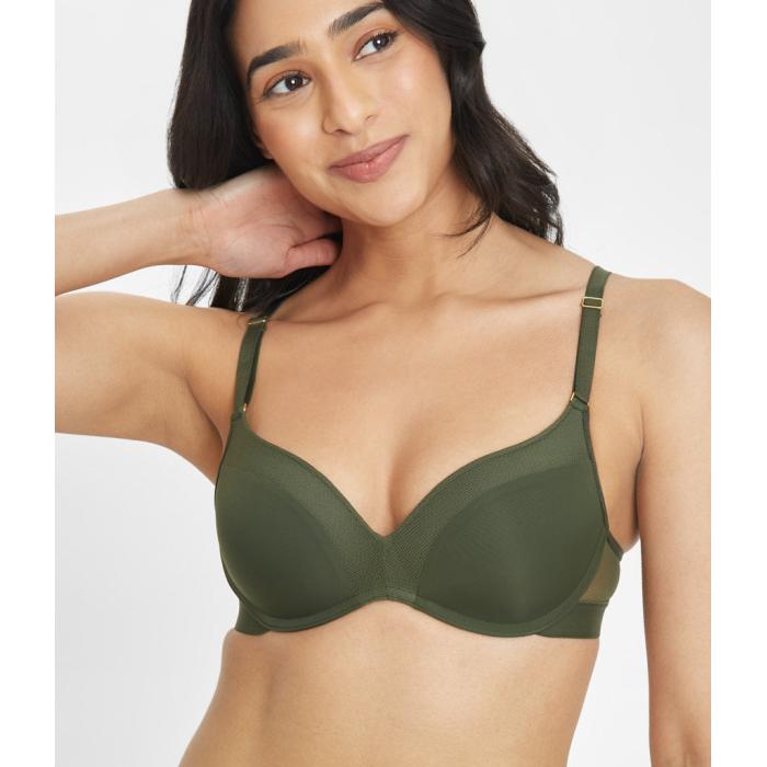 Wearlively 【 The No-Wire Push-Up: Rich Olive Women 】 olive オリーブ インナー 下着 ナイトウェア レディース インナー 下着 ランジェリー ブラジャー レディース
