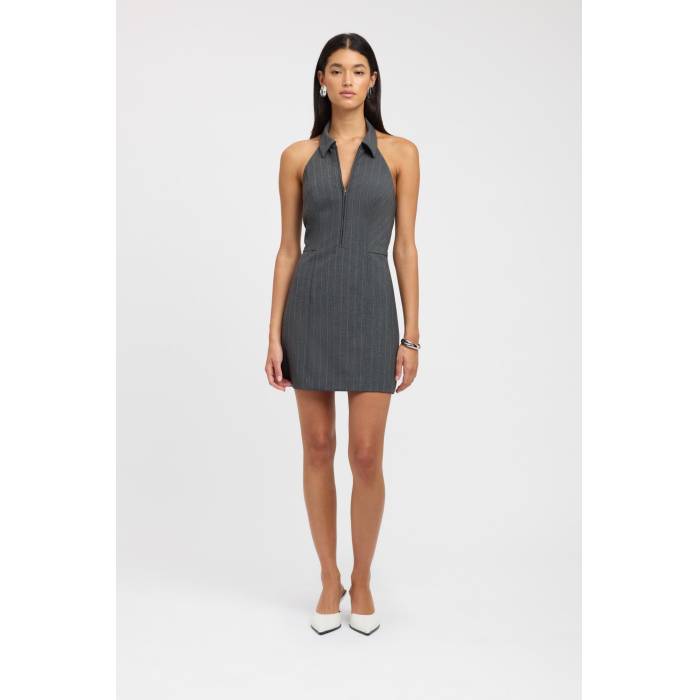 Kookai 【 Bergen Zip Mini Dress Women 】 御召しもの レディース流行り物 御召しもの レディース