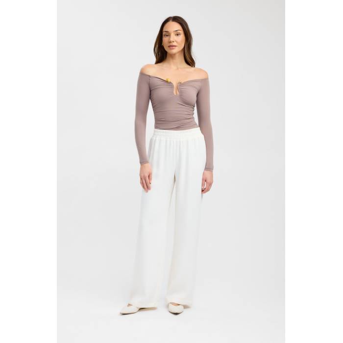 Kookai 【 Tayla Trim Long Sleeve Top Women 】 Sleeve スリーブ レディースファッション トップス その他 レディース