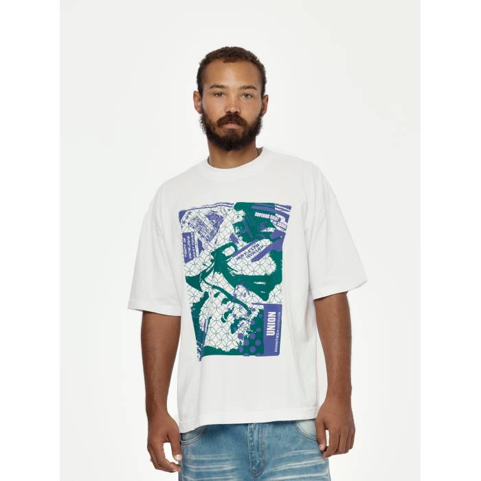 Divinities 【 X Union Sound Tee Mens White 】 Union ユニオン Tシャツ メンズ 白色 ホワイト
