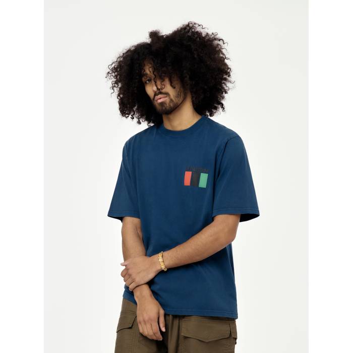 Union Los Angeles 【 Stripes Tee Men Vintage Navy 】 Tシャツ メンズ vintage ビンテージ・ヴィンテージ 紺色 ネイビー
