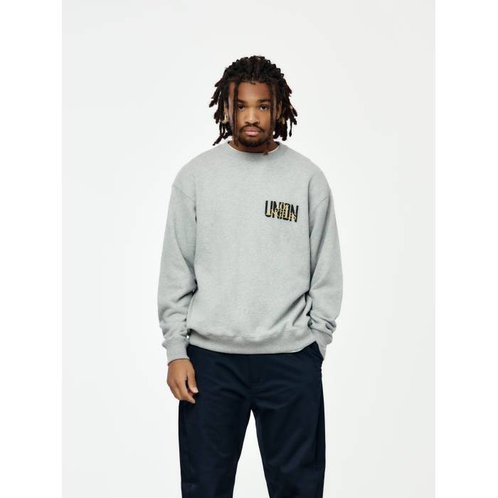 Union Los Angeles 【 Fellini Crewneck Mens Heather Grey 】 メンズ heather ヘザー 灰色 グレー|スニケス