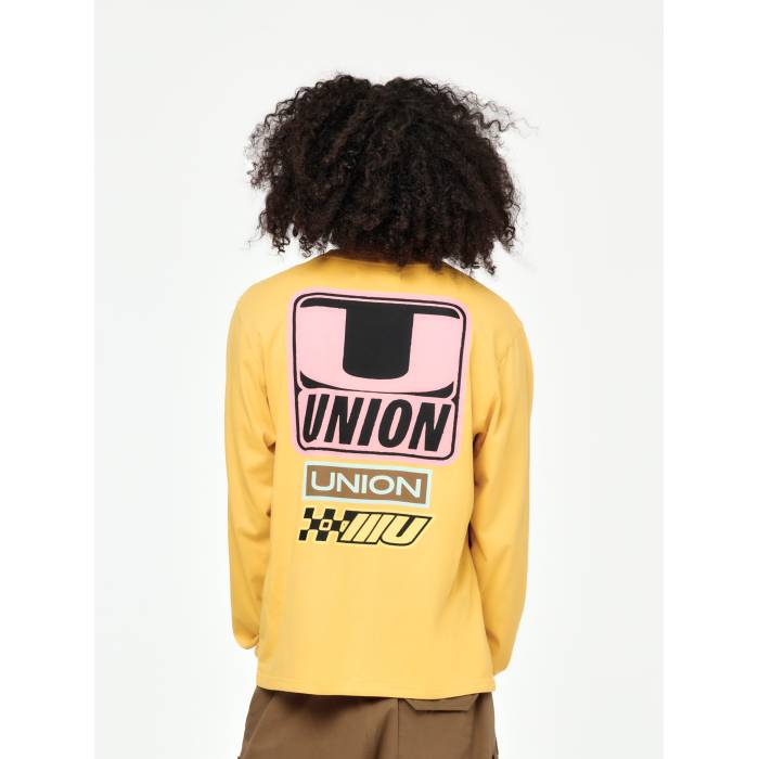 Union Los Angeles 【 Decal L/S Tee Mens Sunflower 】 長袖・ロングスリーブ Tシャツ メンズ｜スニケス