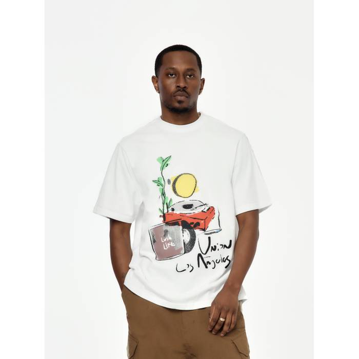 Union Los Angeles 【 Chillin' Tee Mens Cream 】 Tシャツ メンズ クリーム
