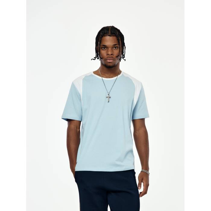 Wales Bonner 【 Dub T-Shirt Mens White/ Light Blue 】 Tシャツ メンズ 白色 ホワイト 青色 ブルー