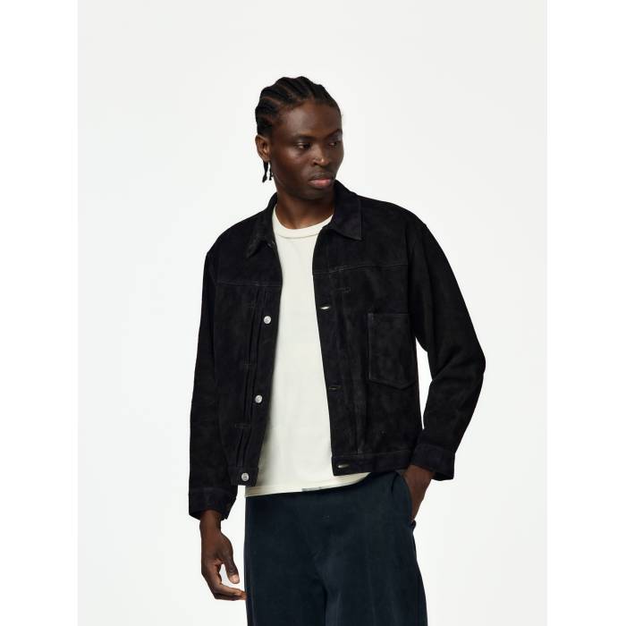 A.presse 【 Suede Leather 1St Type Jacket Mens Black 】 スエード・スウェード レザー Jacket ジャケット メンズ 黒色 ブラック｜スニケス