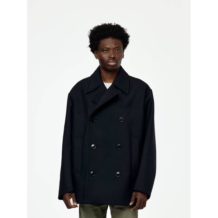 Dries Van Noten 【 Rave Coat Mens Navy 】 メンズ 紺色 ネイビー